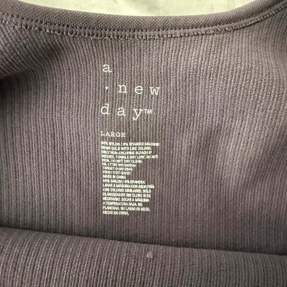 Target Women's Ribbed Tank Top - violet - Picture 3 of 3